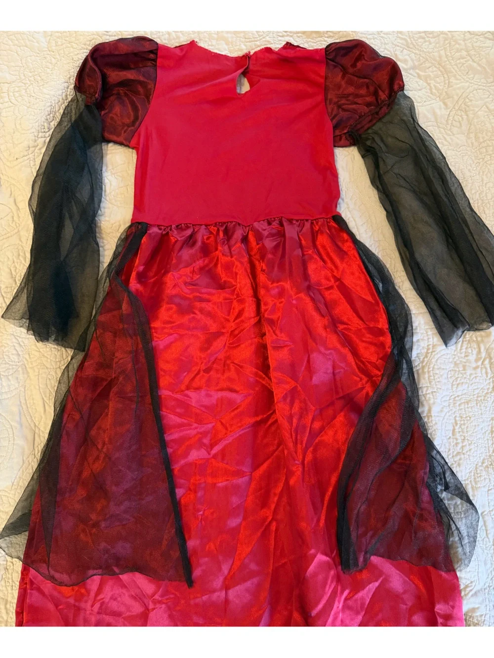 Kids Red and Black Gothic Princess Costume